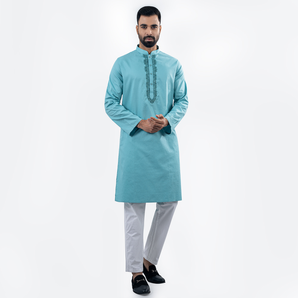 Lubnan Men’s Regular Fit Pastel Color Panjabi - LubnanBD