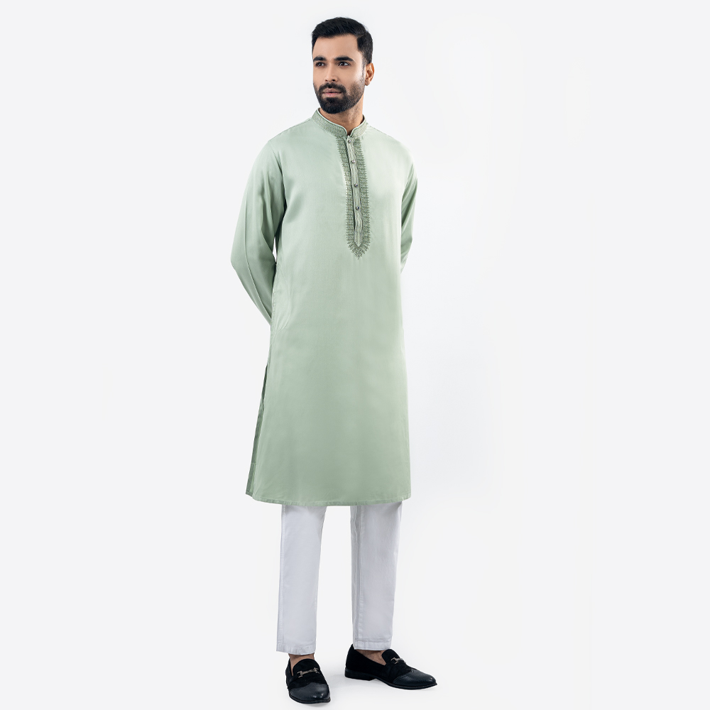 Lubnan Men’s Regular Fit Pastel Color Panjabi - LubnanBD