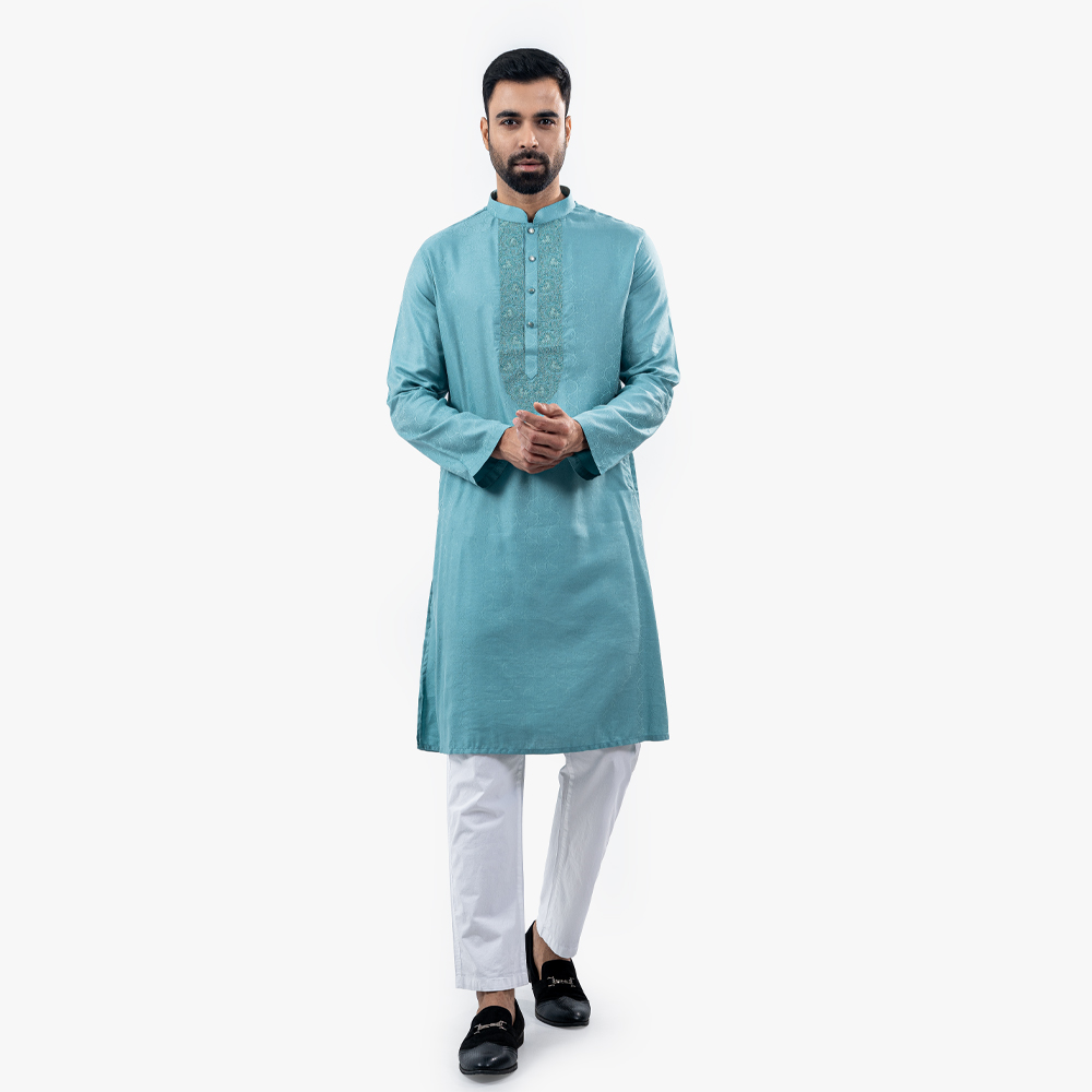 Lubnan Men’s Regular Fit Pastel Color Panjabi - LubnanBD