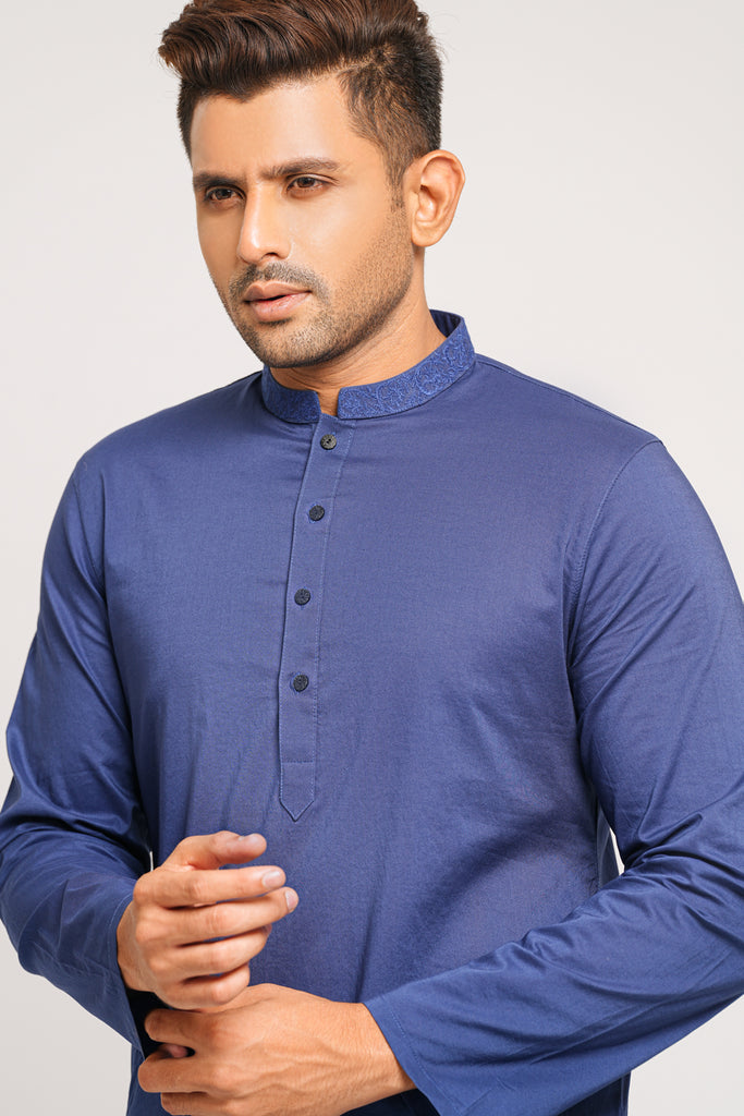 Regular Fit Solid-Dyed Panjabi
