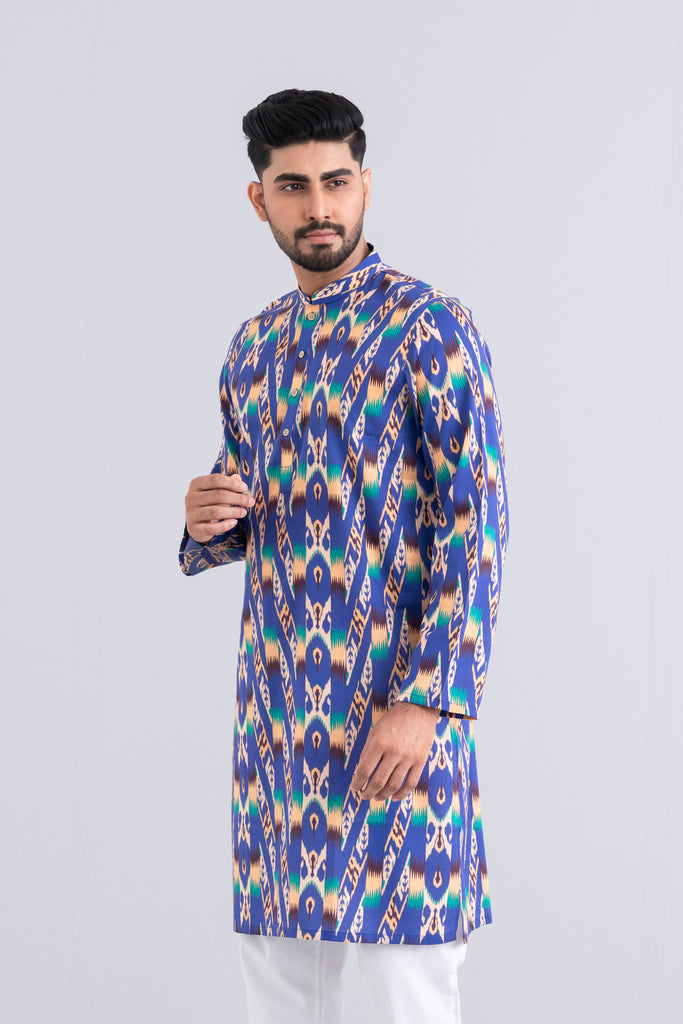 Regular Fit Printed Cotton Panjabi