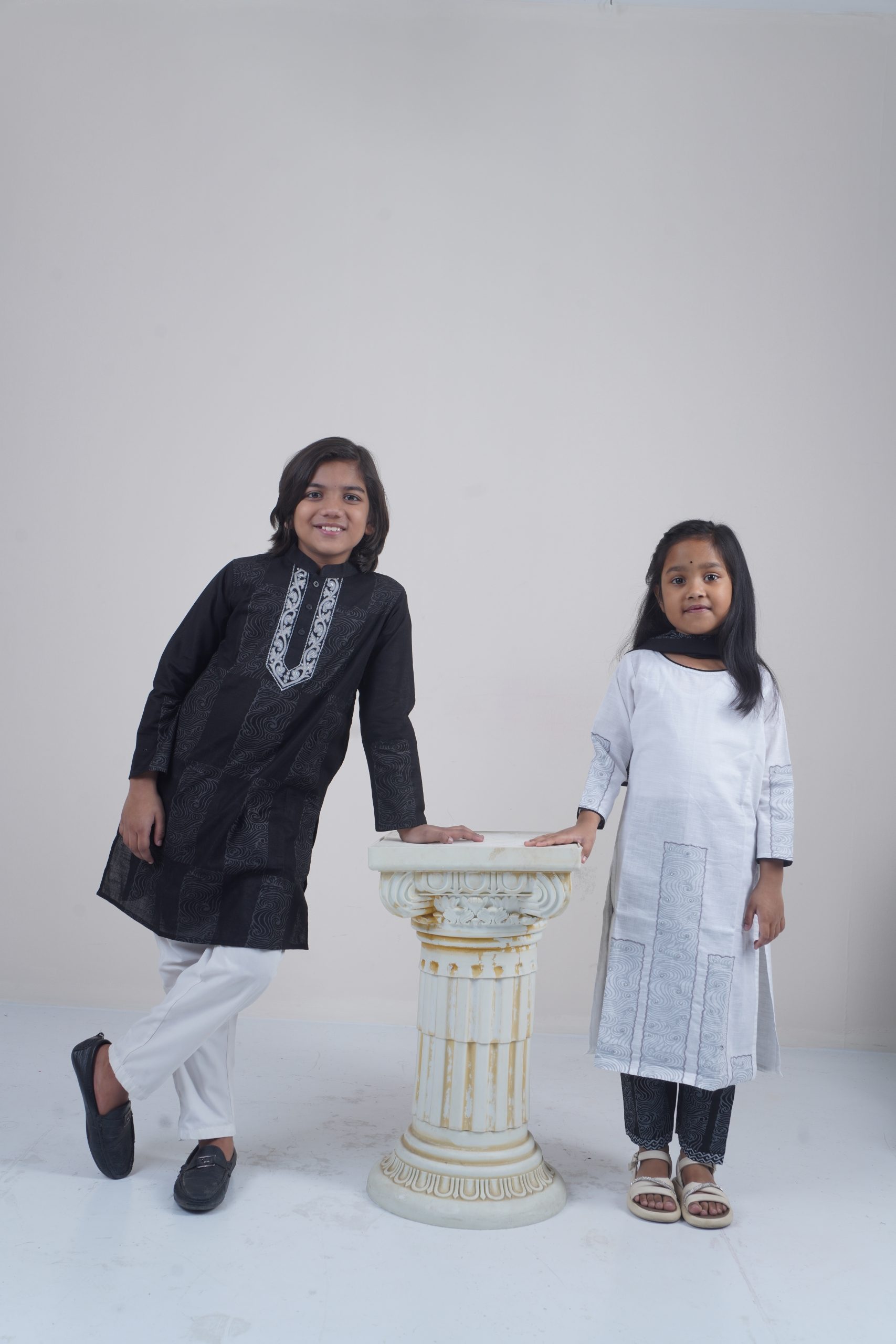 Eid Special Top Quality Fashionable Black Color Baby Panjabi