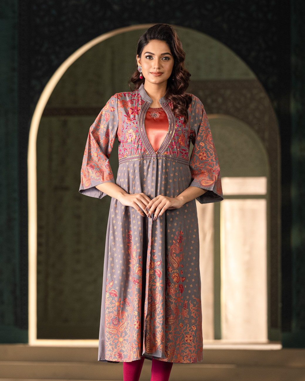 WOMENS WOVEN KURTI