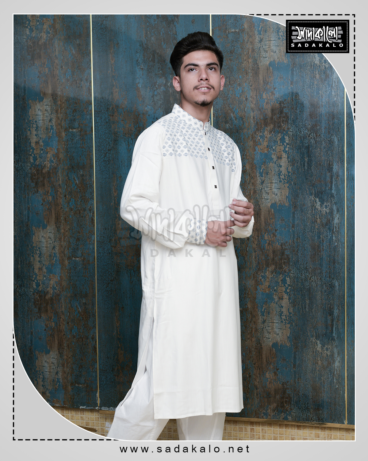 Exclusive New Eid's Special Cotton Fabric Panjabi at Sadakalo