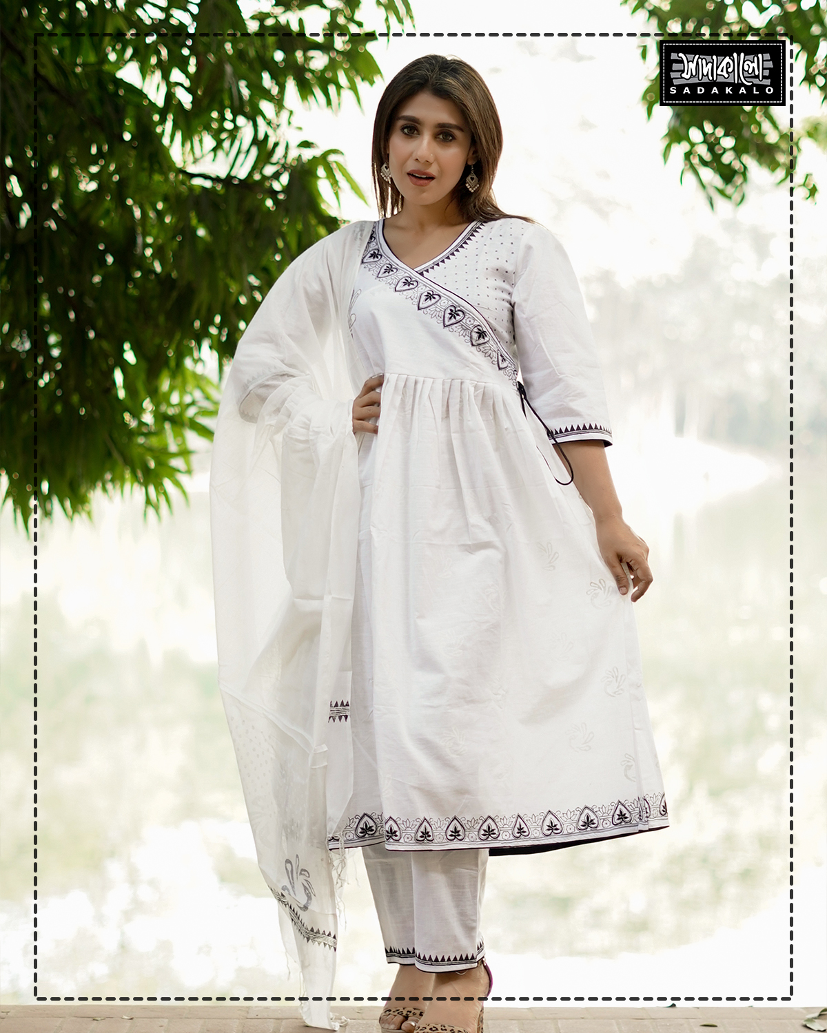 Latest Block Printed Women's Collection Cotton Kameez Set