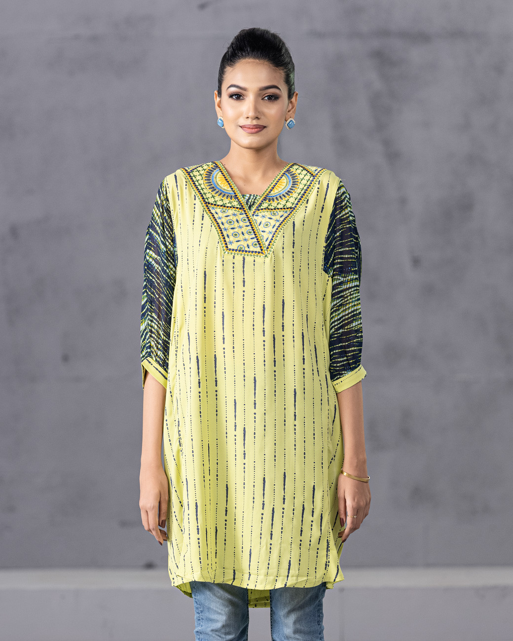 WOMENS WOVEN LONG TOPS