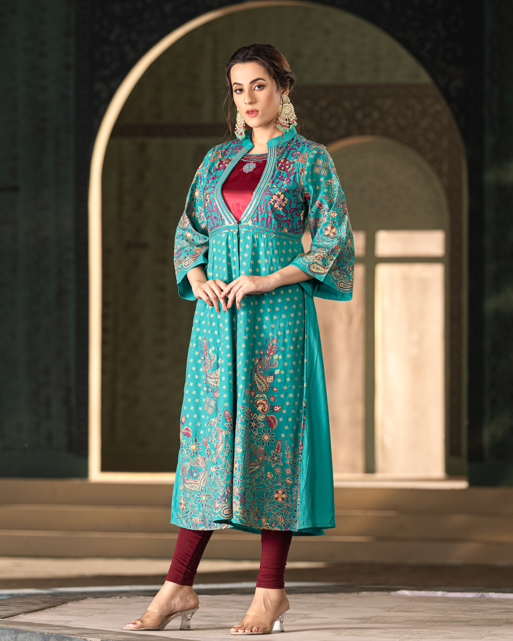 WOMENS WOVEN KURTI
