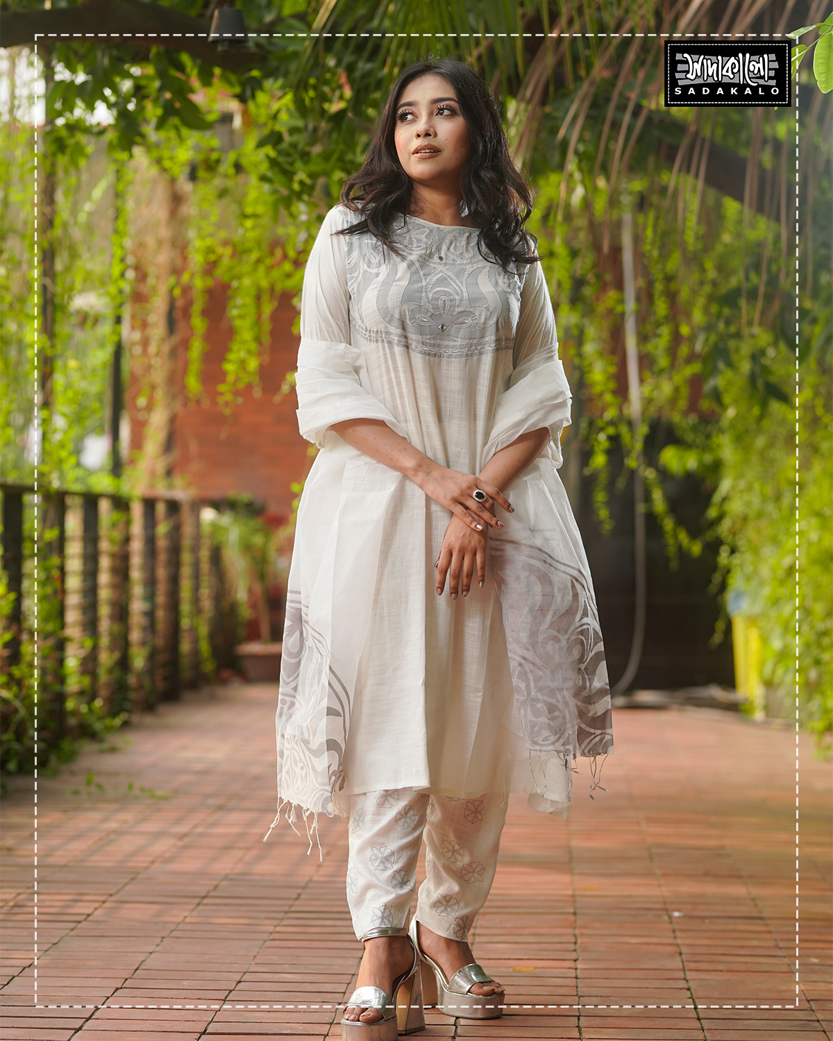 Buy Latest Designing Eid Special Screen Printed Kameez Set