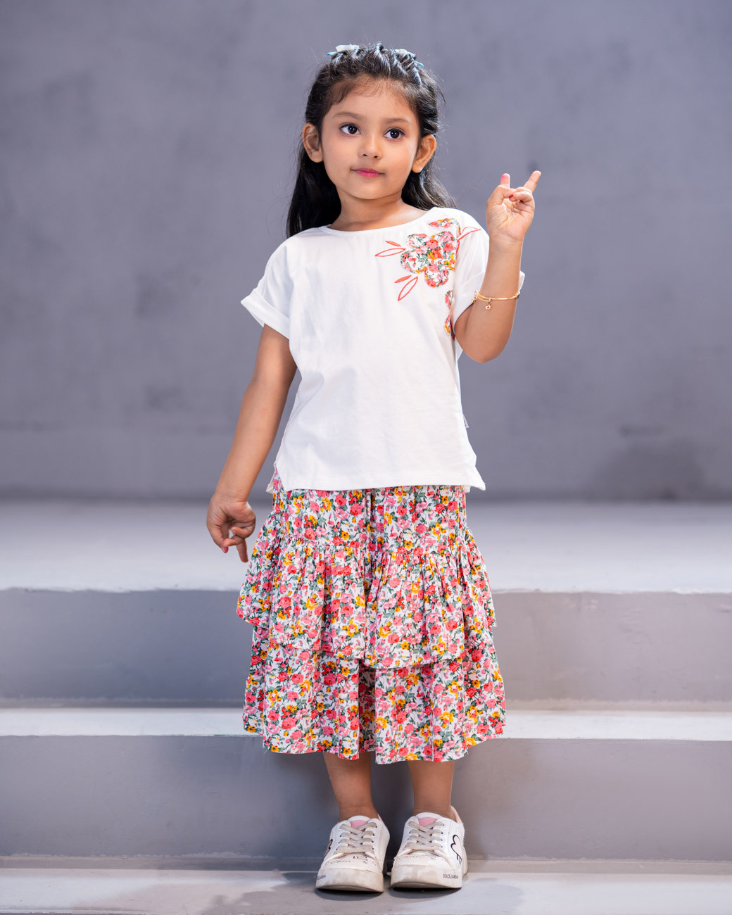 GIRLS KNIT SKIRT TOP