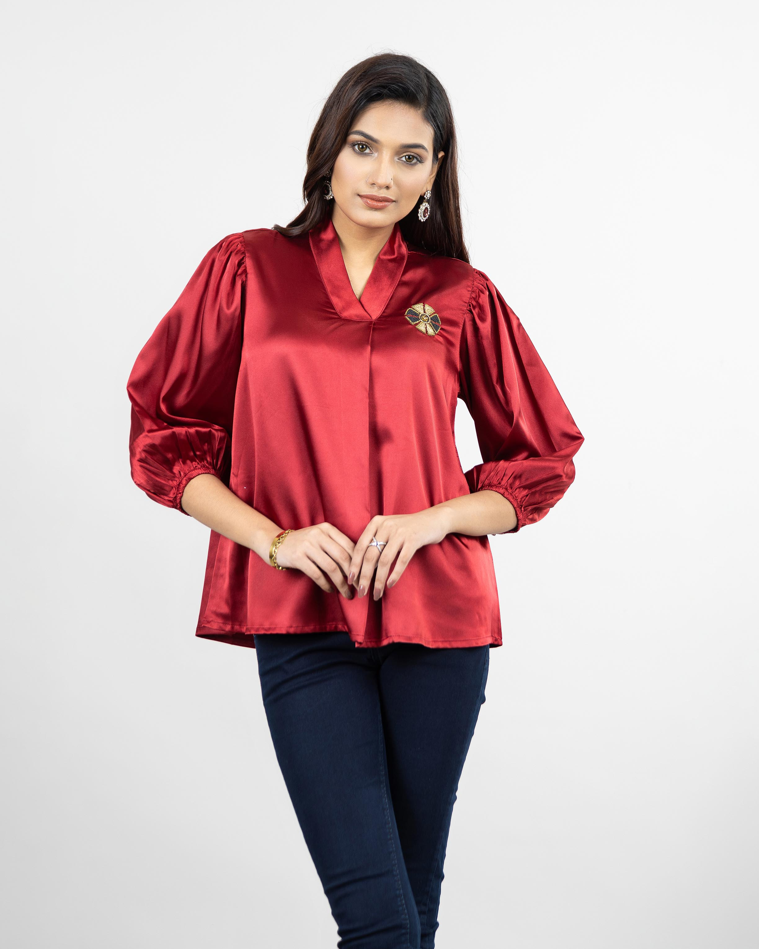 WOMENS WOVEN SHORT TOPS