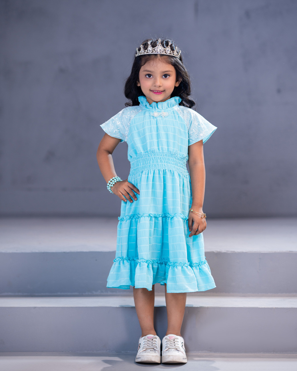 GIRLS WOVEN FROCK