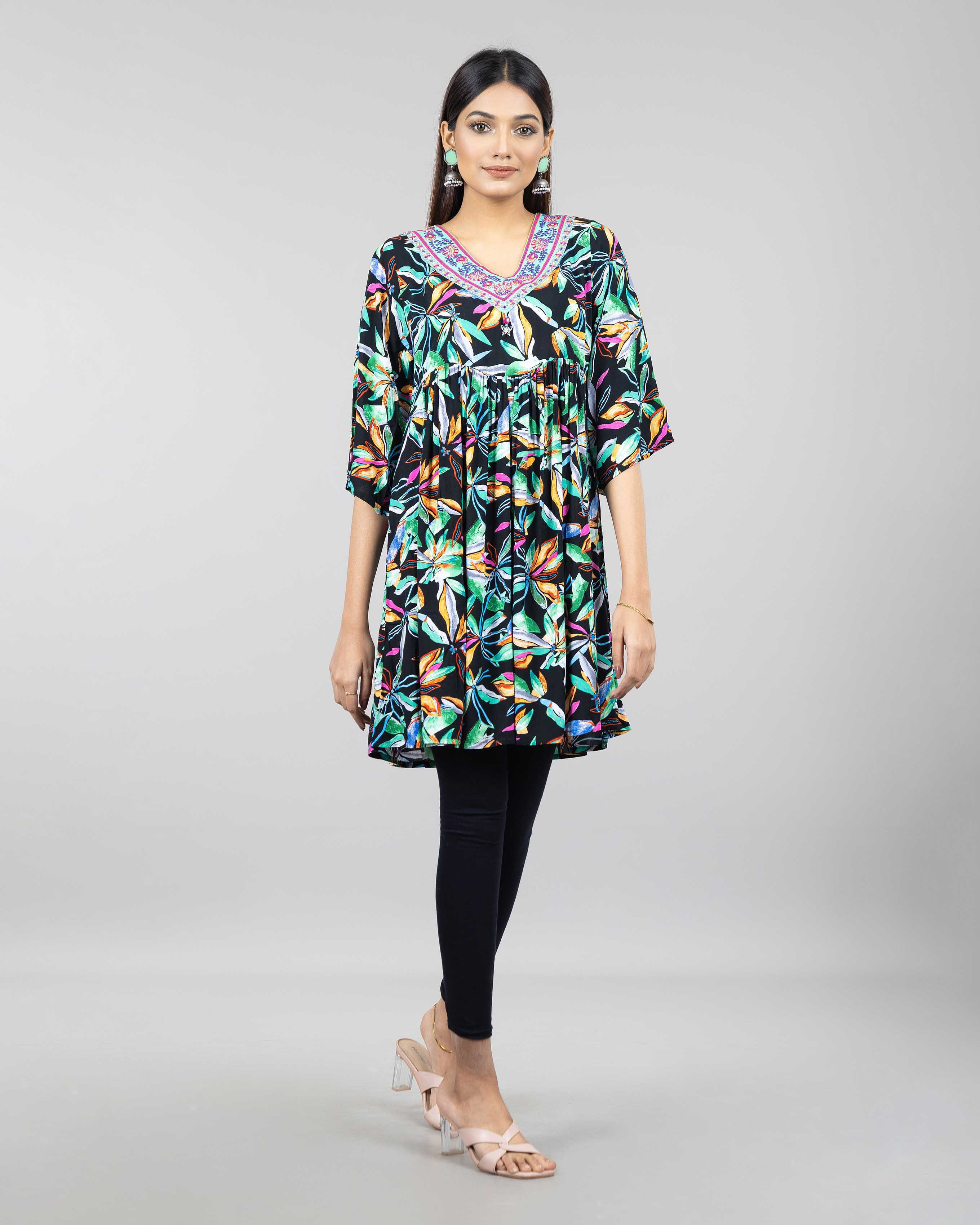 WOMENS WOVEN LONG TOPS