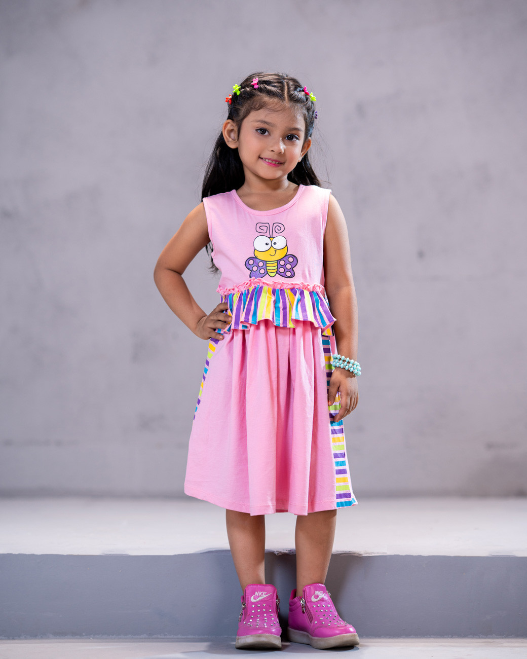 NEWBORN GIRLS KNIT FROCK